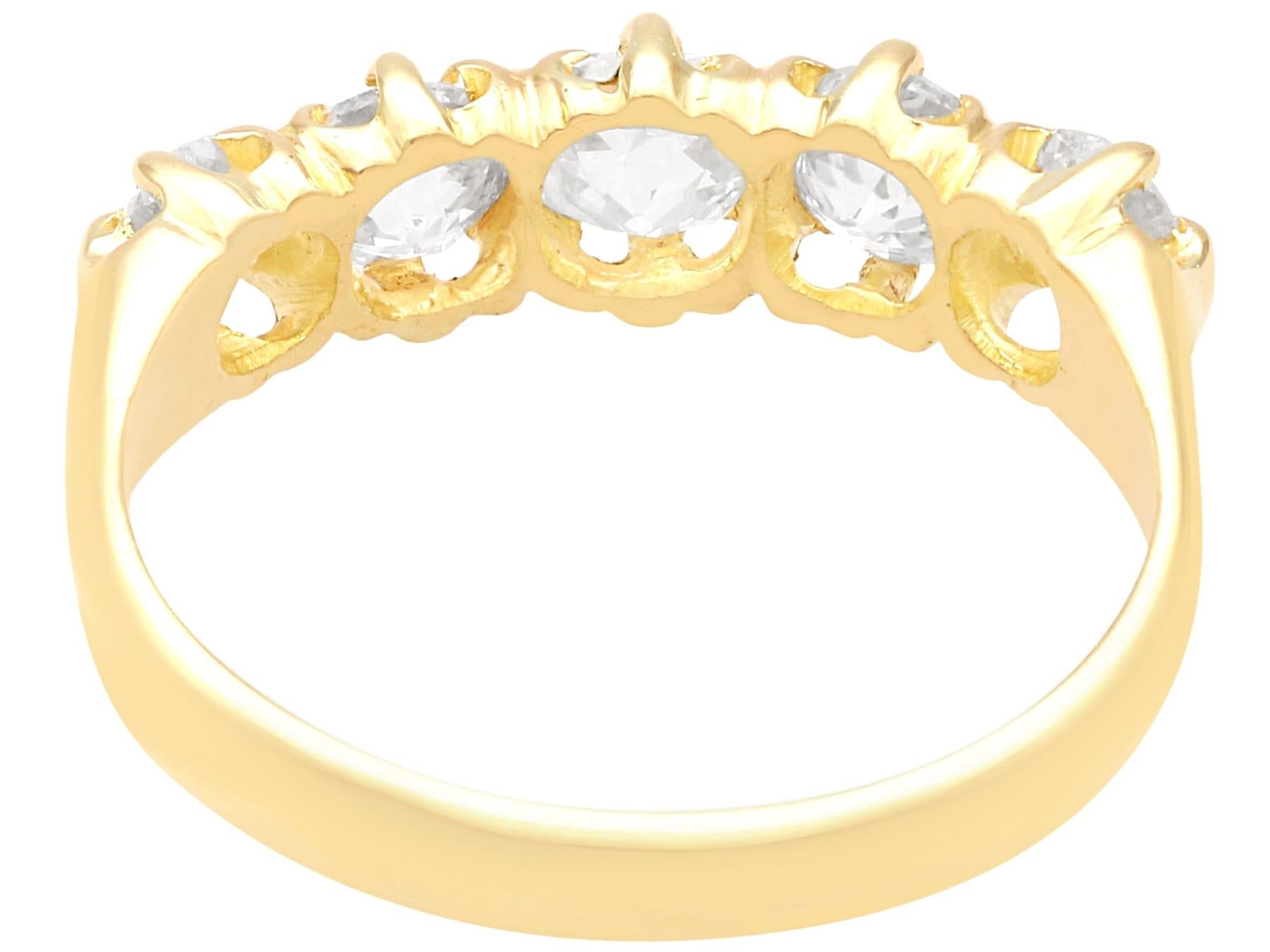 5 stone diamond ring