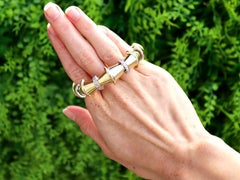 Antiker Art-Déco-Armreif aus 18 Karat Gelbgold mit 1,68 Karat Diamanten