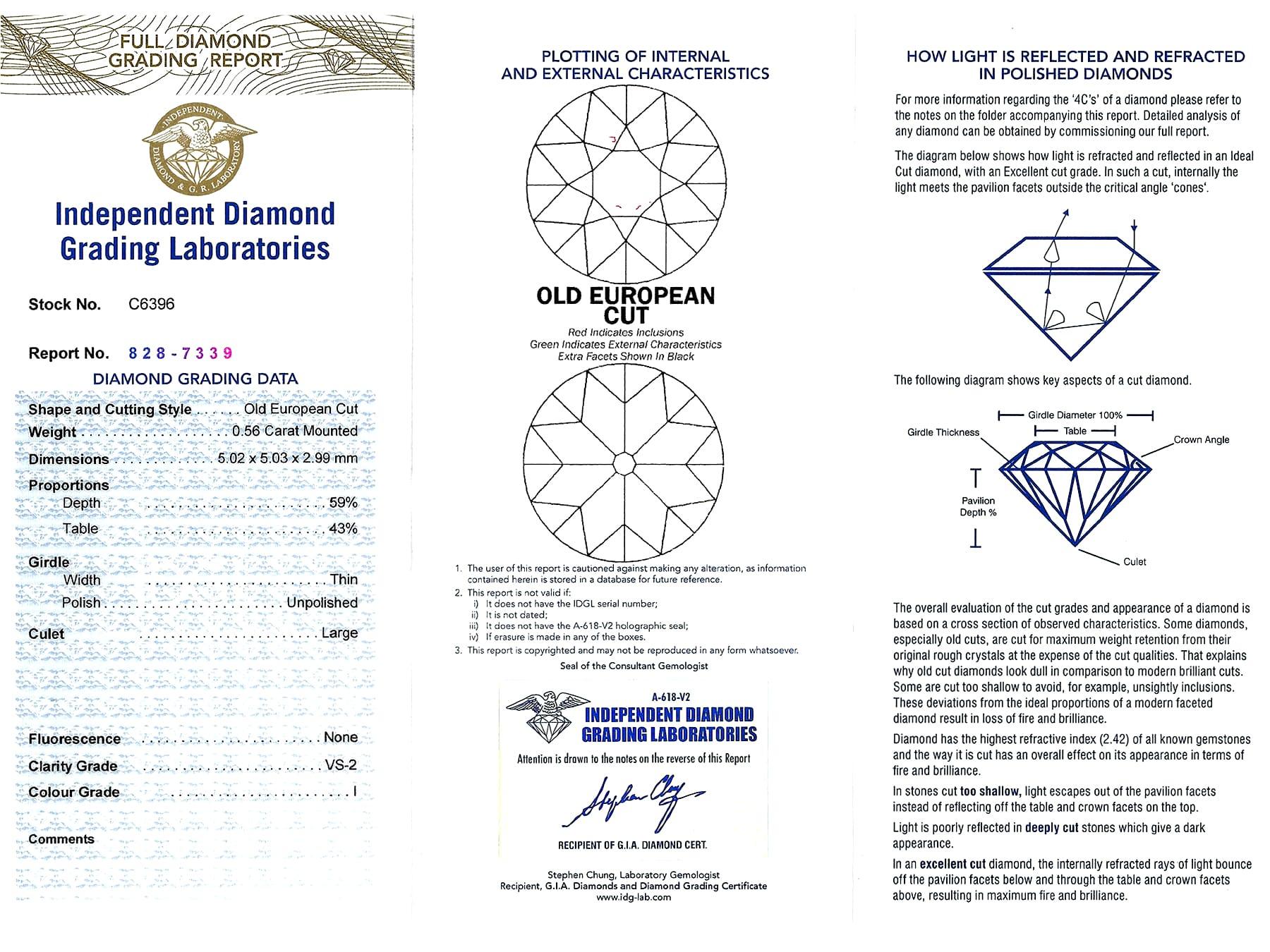 Collier ancien en or blanc et diamants de 1,68 carat en vente 7