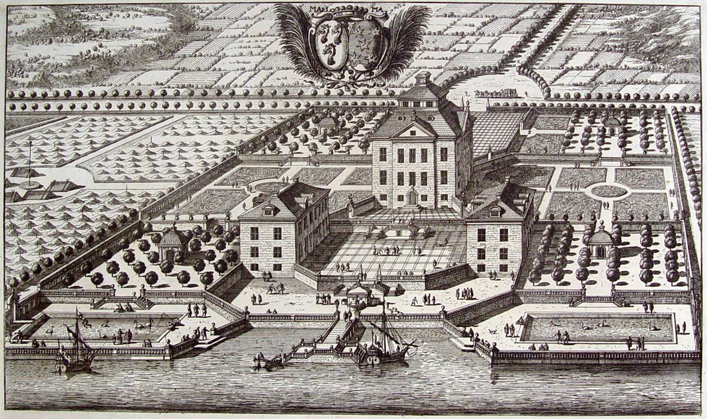 Antike schwedische Barock-Radierungen aus dem Herrenhaus von 1698 - 3er-Set im Angebot 5