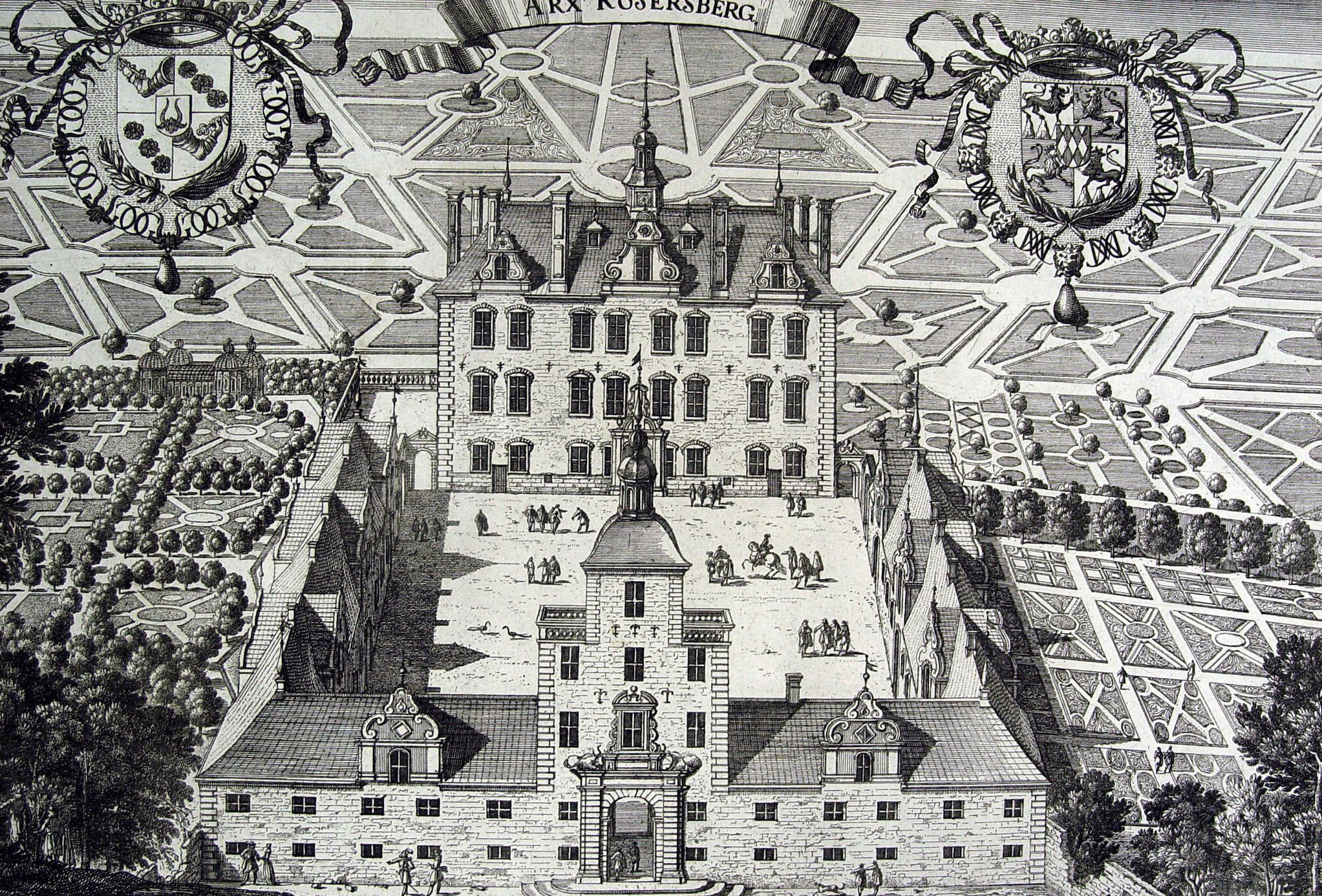 Antike schwedische Barock-Radierungen aus dem Herrenhaus von 1698 - 3er-Set im Angebot 2