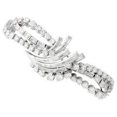 Antique 16ct Diamond and Platinum Bracelet, Circa 1935, 159 Stones