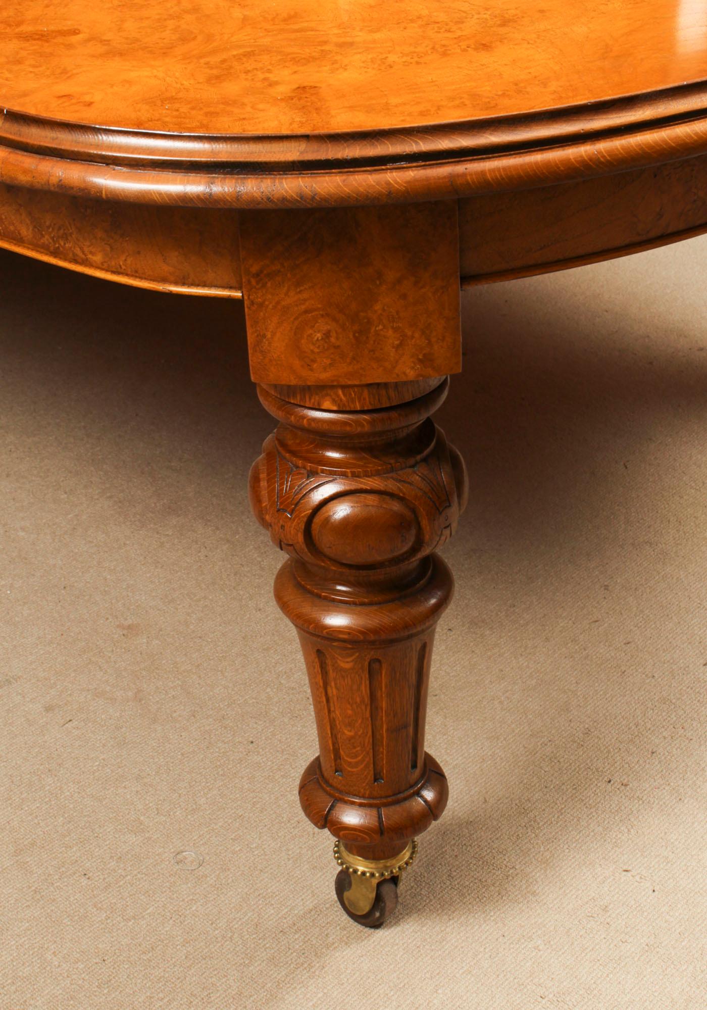 Antique 16ft Victorian Pollard Oak Extending Dining Table 19th Century 14