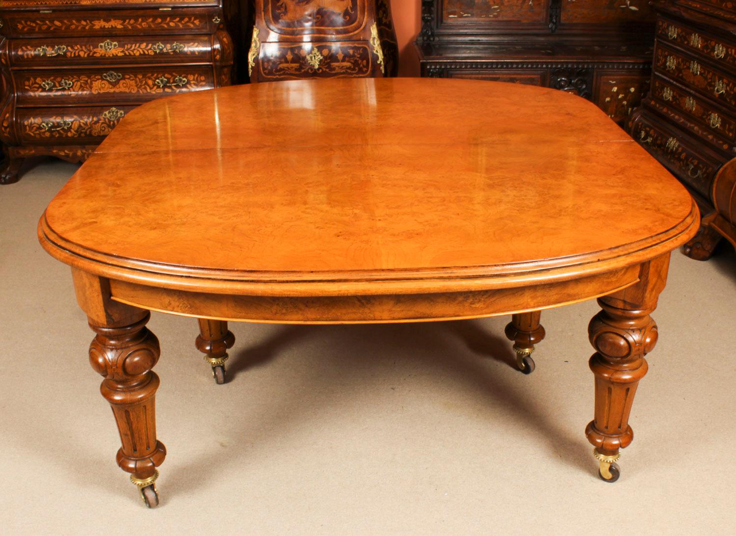 Antique 16ft Victorian Pollard Oak Extending Dining Table 19th Century 1