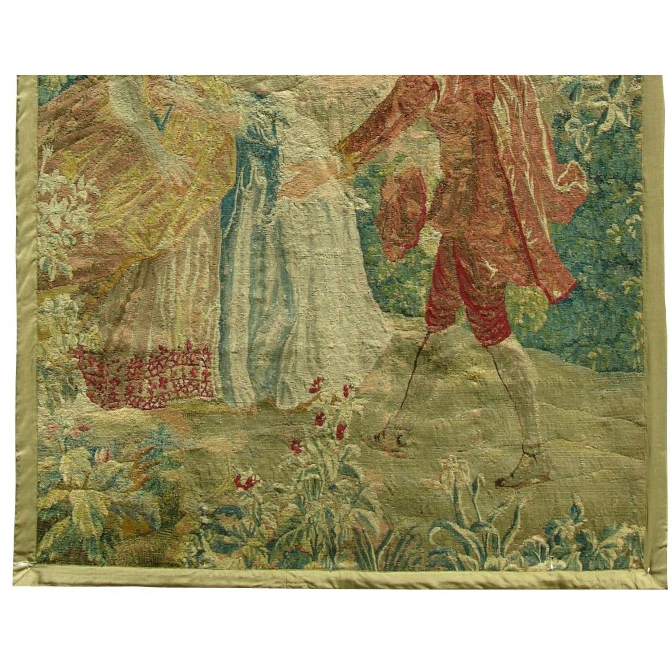 Unknown Antique 16th Century Brussels Tapestry 7'1