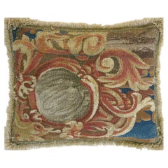 Antique 16th Century Brussels Tapestry Pillow 15'' X 12''