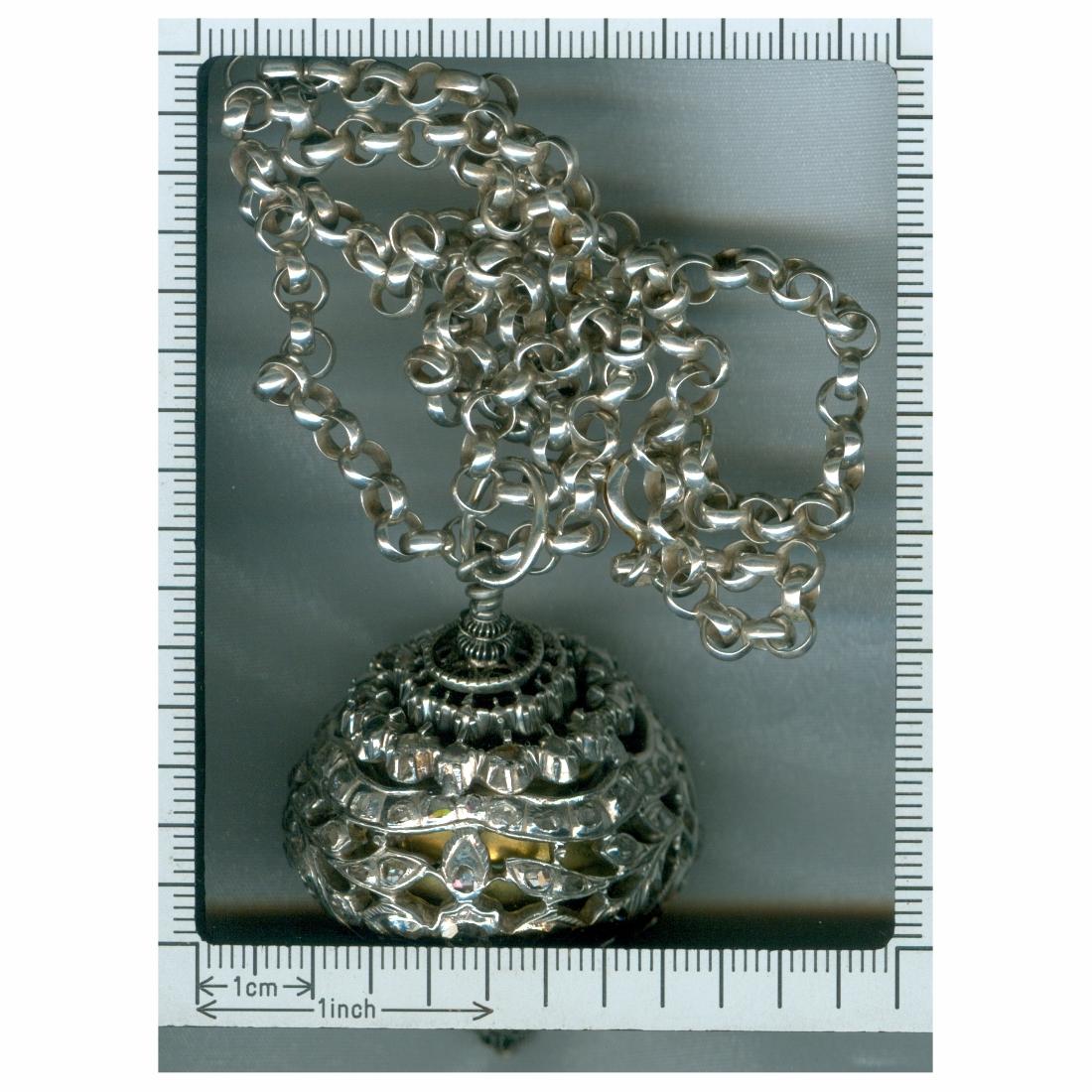 Antique 16th Century Diamond Embellished Pomander Sphere 4
