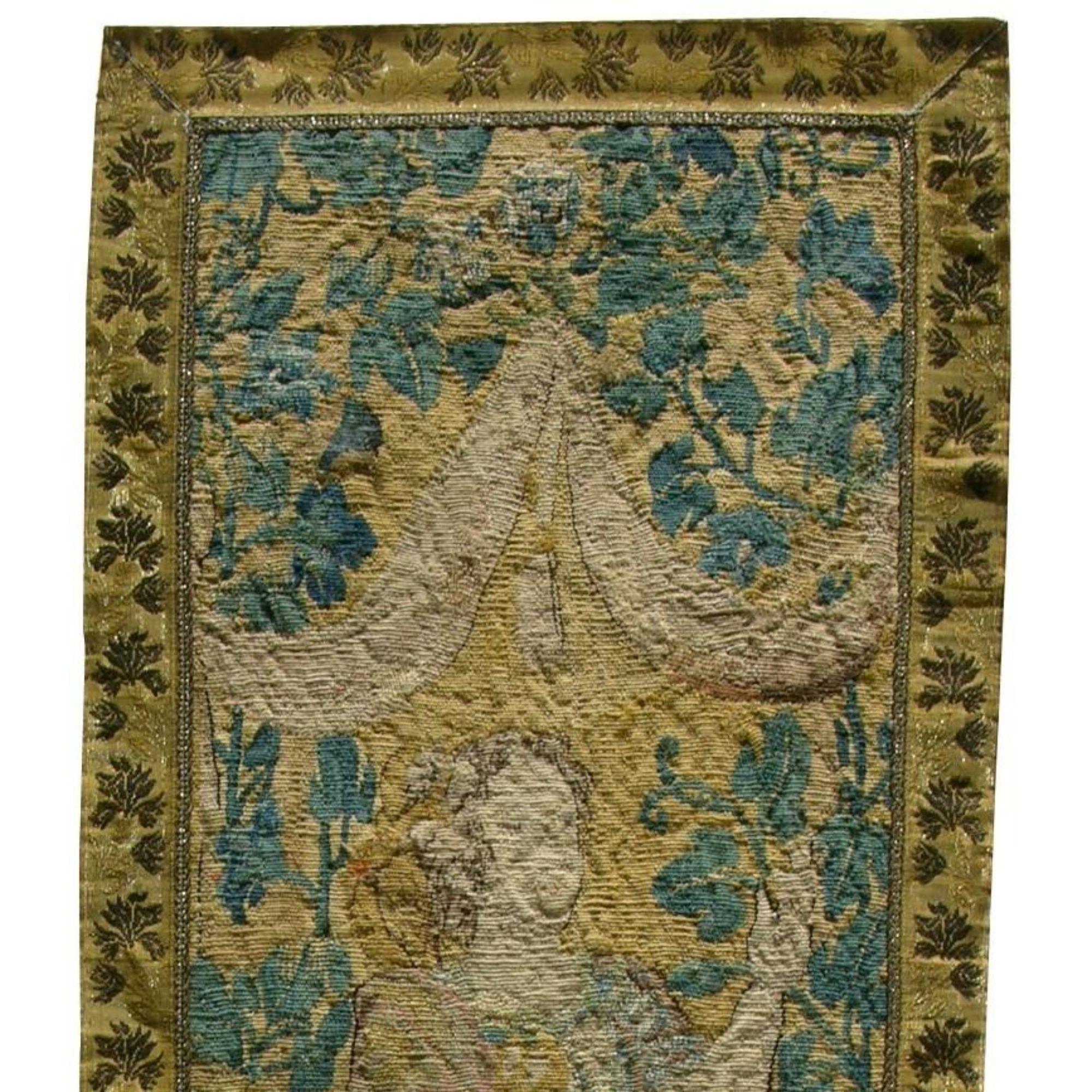 Unknown Antique 16th Century Flemish Tapestry 3'1