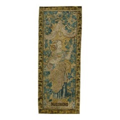 Antique 16th Century Flemish Tapestry 3'1" X 1'3"