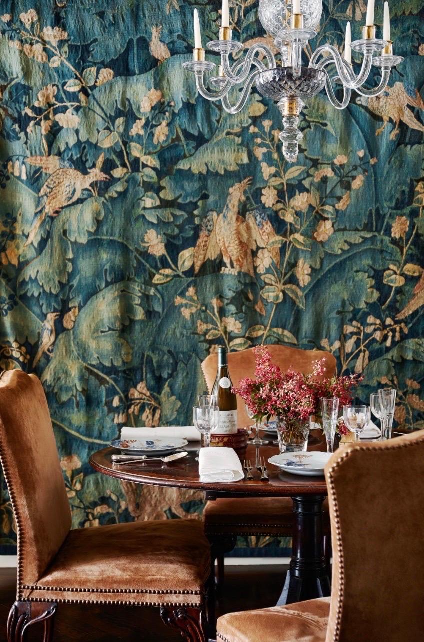 Ancienne tapisserie flamande du 16ème siècle en Verdure Feuilles de Choux Bon état - En vente à New York, NY