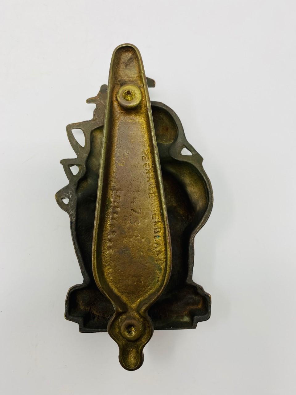 Early 20th Century Antique 16th Century Galleon Brass Door Knocker