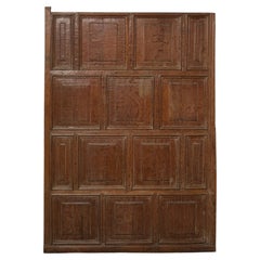 Antique 16th Century Reclaimed Oak Wall Panel