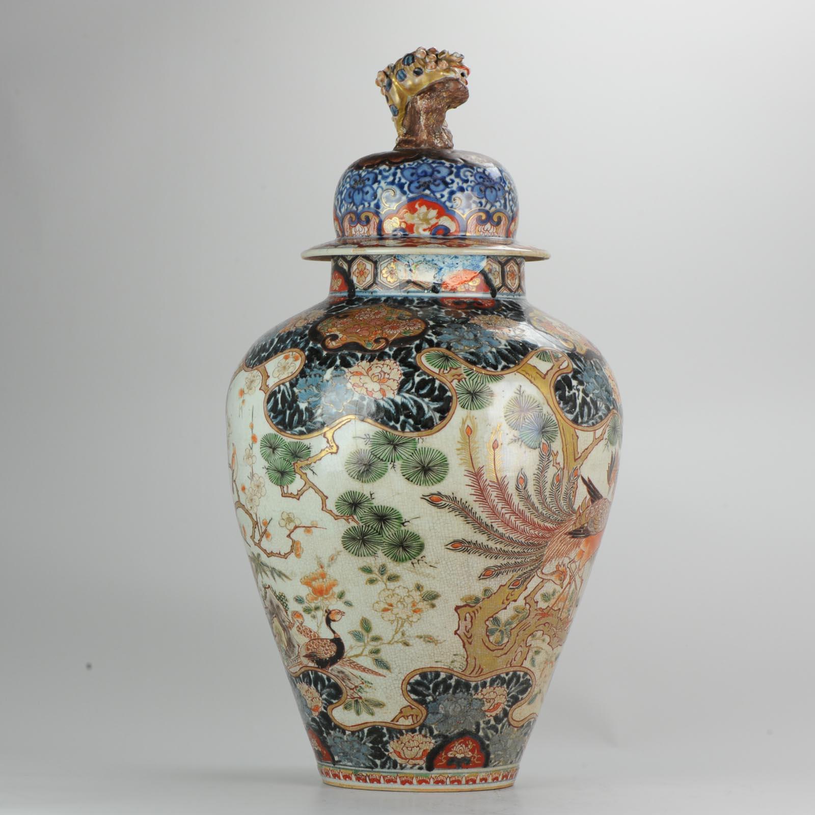 Antique Edo Period Japanese Porcelain Baluster Vase Vase Japan Imari 3