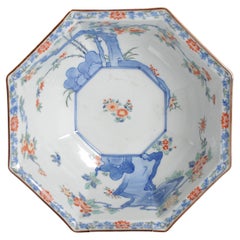 Antike 17/18C Japanisch Arita Kakiemon Ungewöhnlich geformte Schale Blumen Shibata