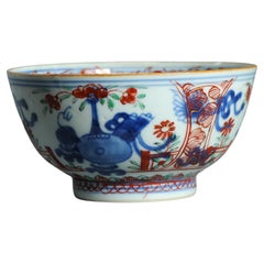 Antique 1700-20 Kangxi Qing Chinese Porcelain Bowl European Amsterdam Bont Decor