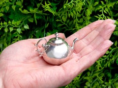 Antique 1700s Silver Miniature Teapot