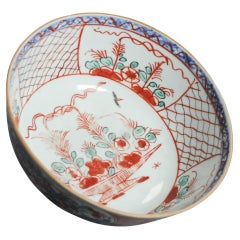 Antique 1710-30 Qing Chinese Porcelain Bowl European Amsterdam Bont Decoration
