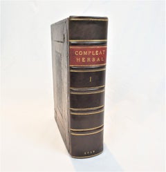 The Compleat Herbal, Volume 1, première édition du livre anglais ancien de 1719