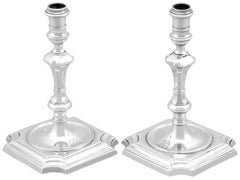 18th Century Sterling Silver Tapersticks
