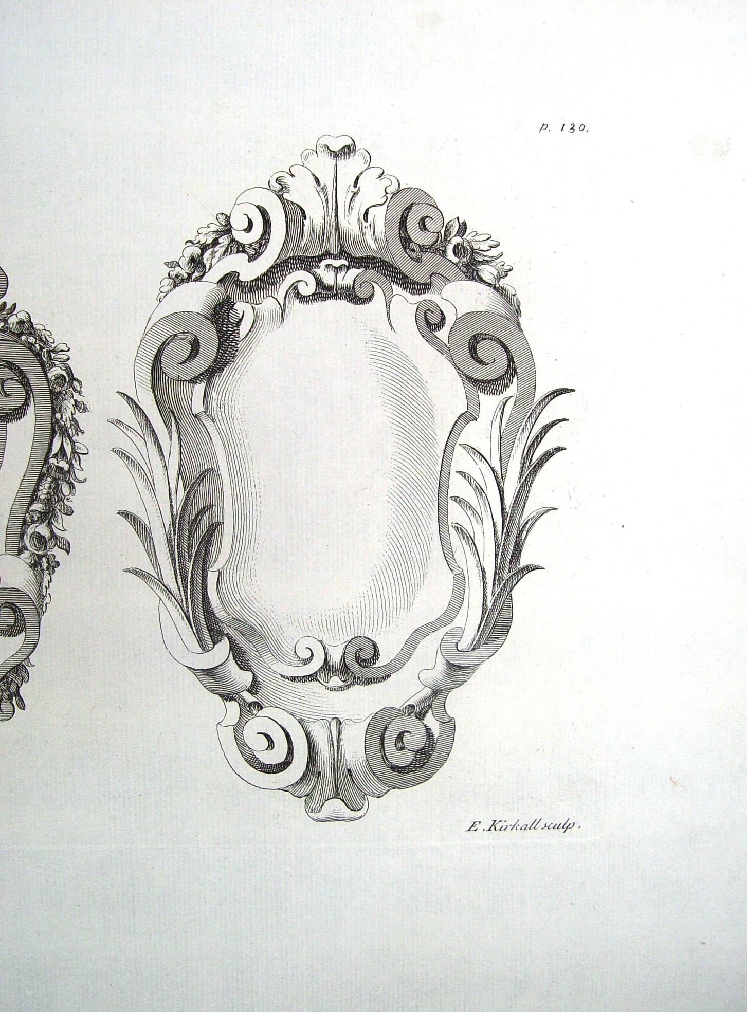 Engraved Antique 1728 J. Gibbs Architectural Ornament Engraving