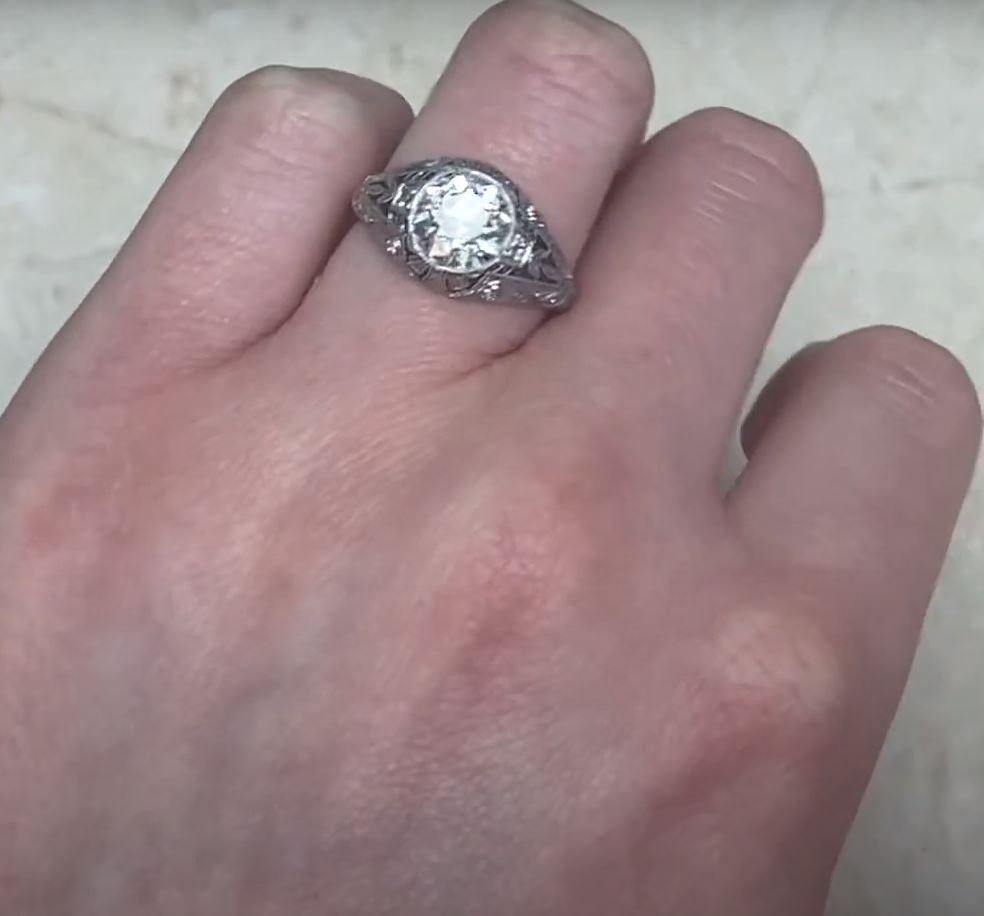 Antique 1.73ct Old European Cut Diamond Engagement Ring, VS1 Clarity, Platinum 5