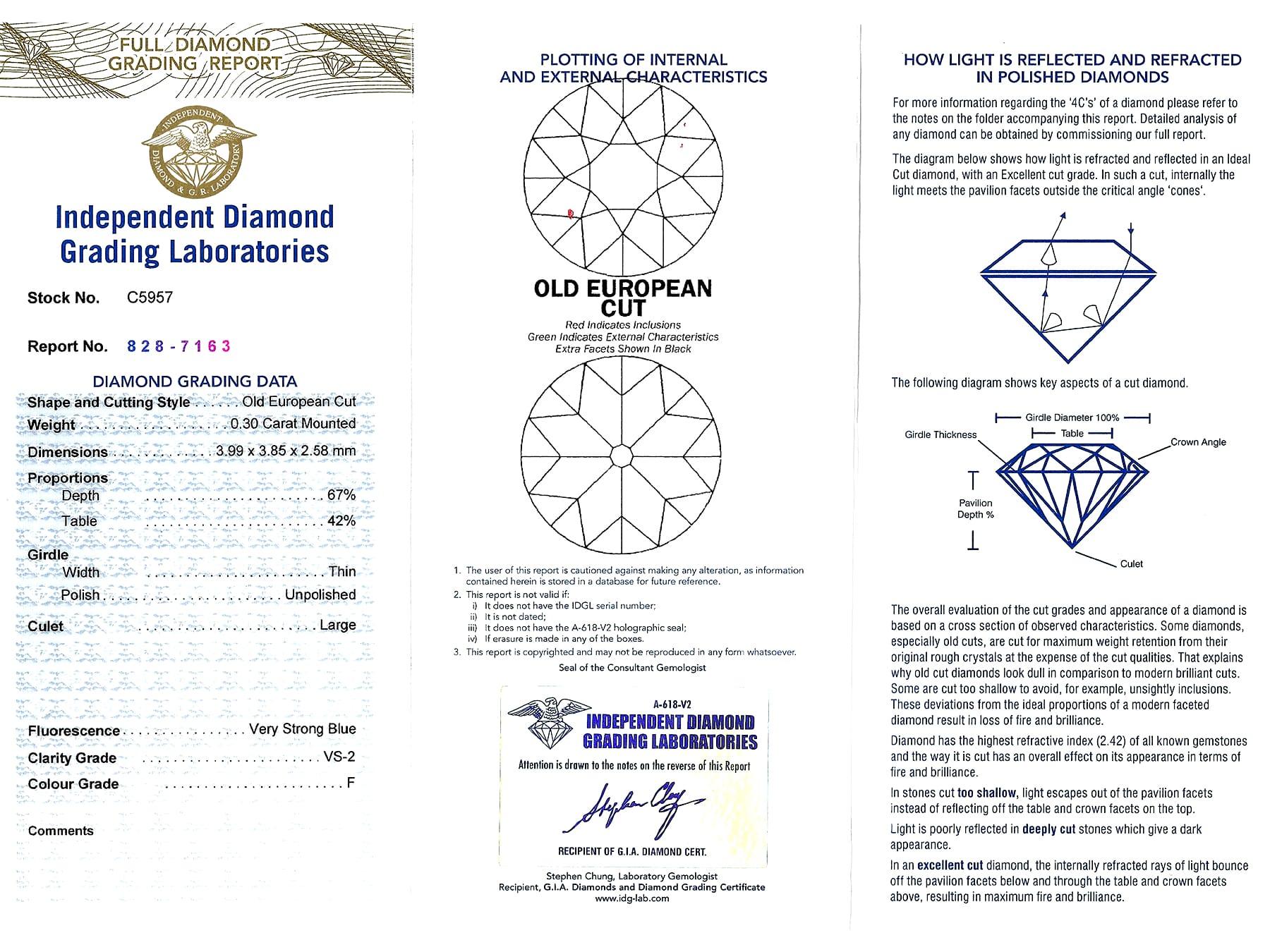 Antique 1.74 Carat Diamond and Platinum Necklace For Sale 9