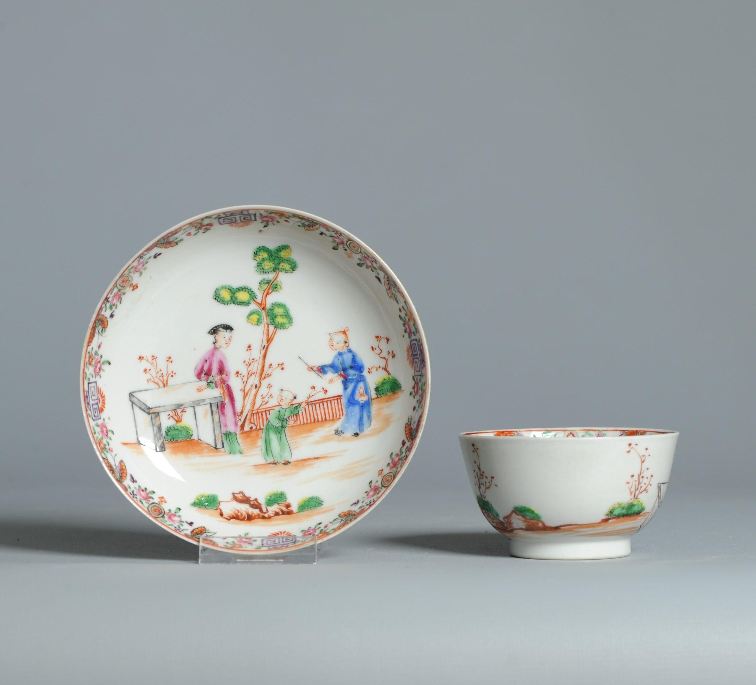 Descripción
Comparto contigo este bonito ejemplar de loza mandarina del siglo XVIII. Data de alrededor de 1740-1760.
Escena absolutamente de primera calidad
Muy ricamente decorada.

11-3-2025

Condición
Platillo con viruta restaurada, taza perfecta.