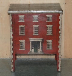 ANTIQUE 1760 GEORGIAN ENGLISH COUNTRY HOUSE PAINTED ENGLISH PiNE TRUNK OR CHEST