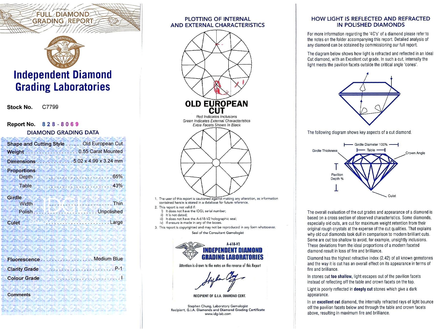 Pendentif Art déco ancien en or blanc 14 carats et diamants de 1,77 carat en vente 6