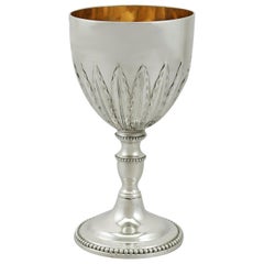 Antique 1770s George III Sterling Silver Goblet