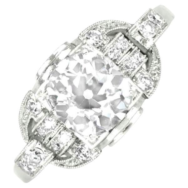Antique Old European Cut Diamond Engagement Ring (Approx. 1.70-Carats), Platinum