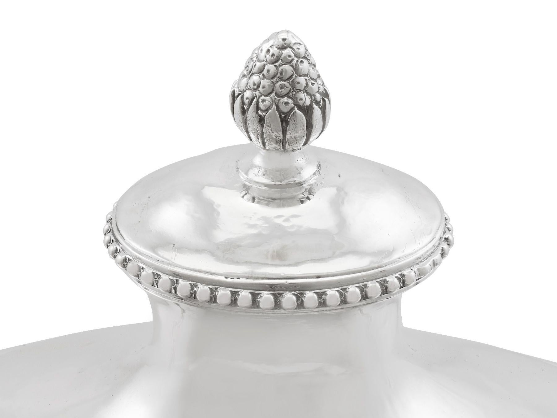 Antique 1791 Swedish Silver Sauce Tureens For Sale 4