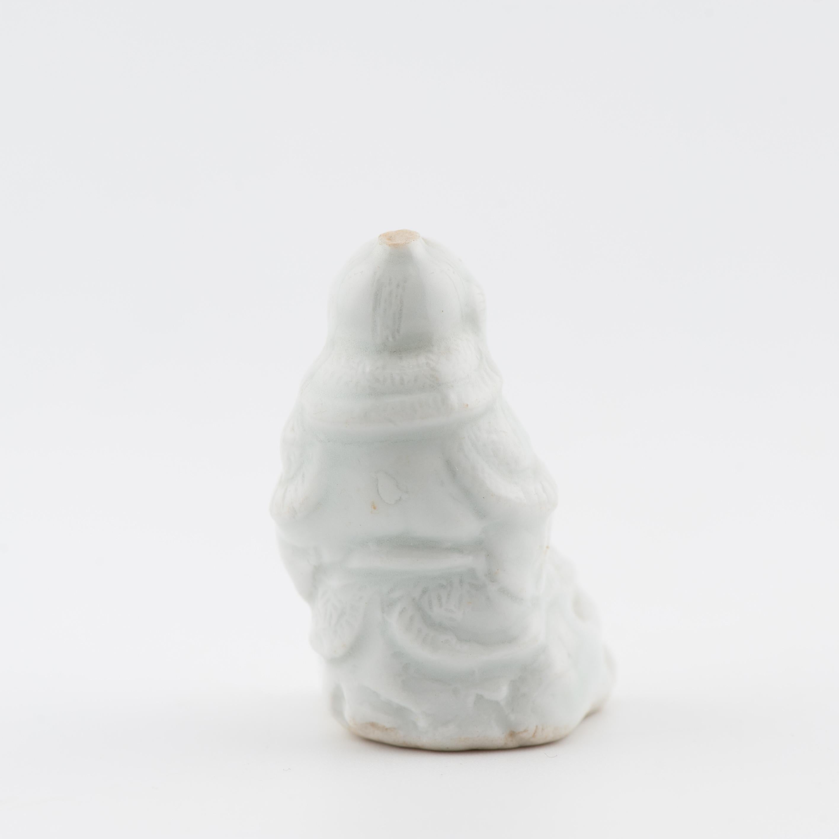 Qing Antiquities 17th C Dehua Blanc de Chine Miniature Chinese Opera Theater figure en vente
