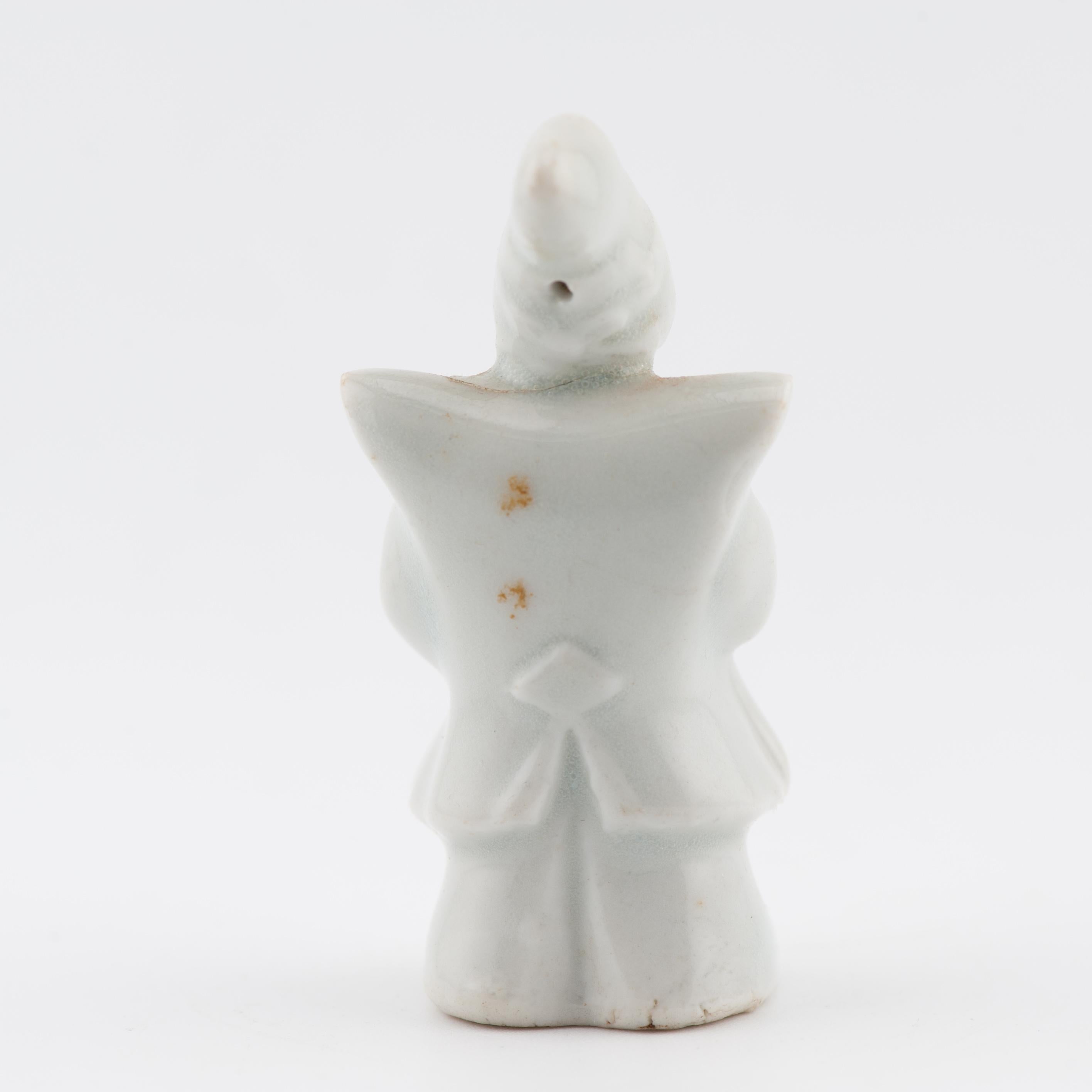 Chinois Antiquities 17th C Dehua Blanc de Chine Miniature Chinese Opera Theater figure en vente