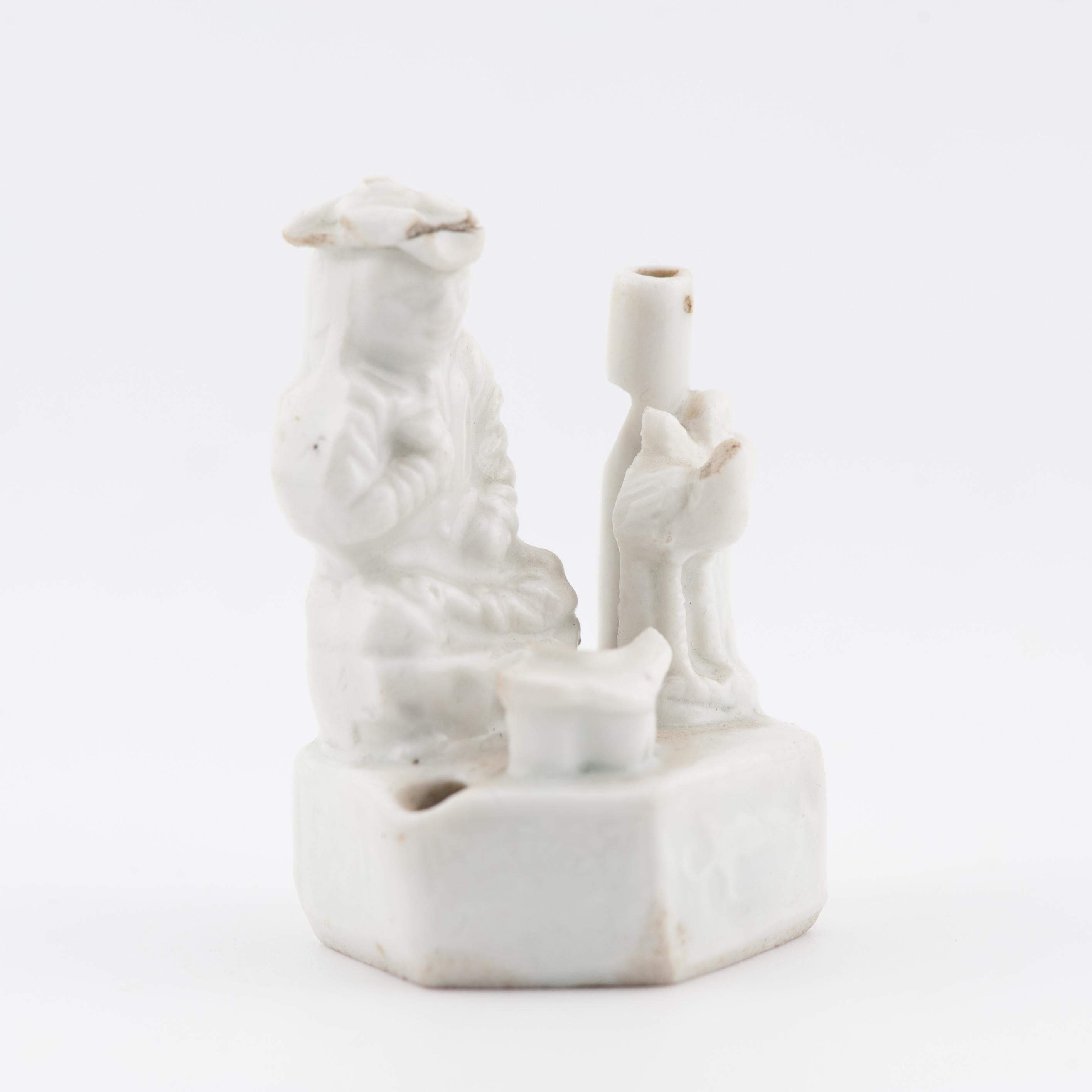 Antique 17th C Dehua Blanc de Chine Whistles European figure Dutchman For Sale 9