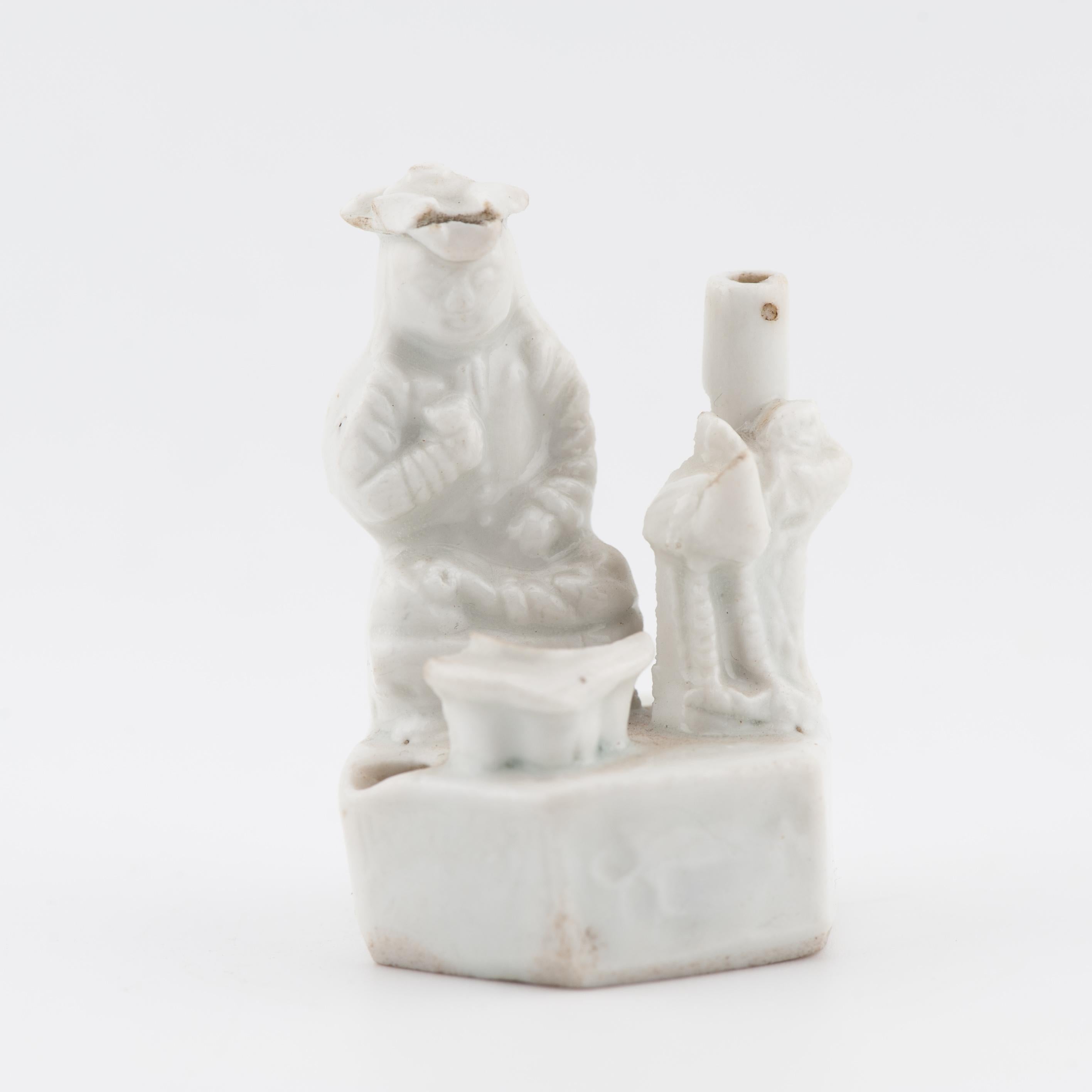 Antique 17th C Dehua Blanc de Chine Whistles European figure Dutchman For Sale 2