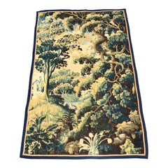 Antique 17th Century Flemish Renaissance Landscape Tapestry
