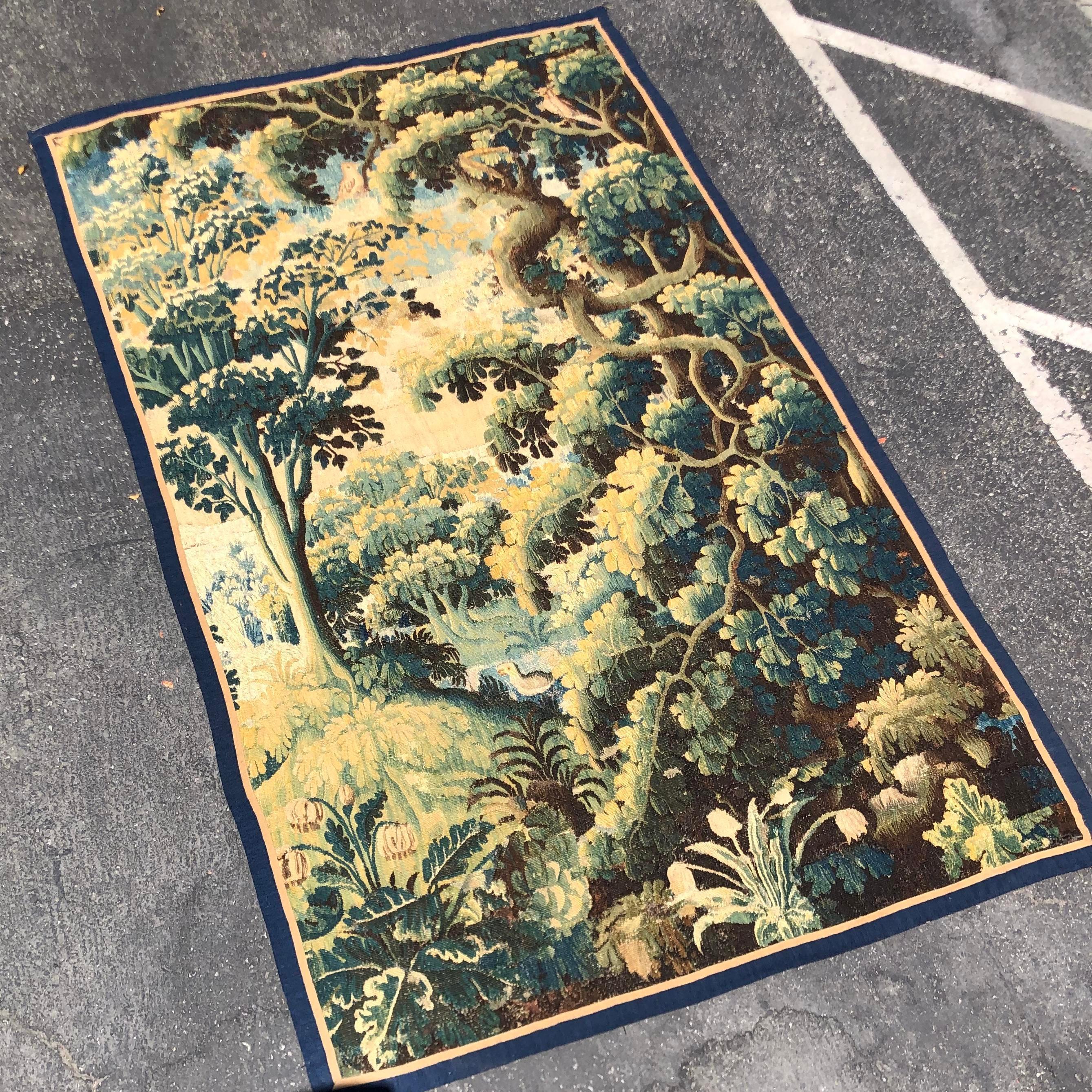 Antique 17th Century Flemish Renaissance Landscape Tapestry In Good Condition In LOS ANGELES, CA