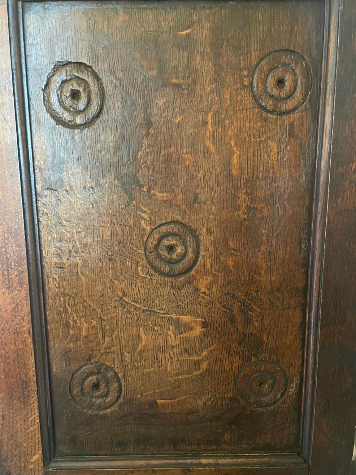 Antique 17th Century Antique Carved Oak Court Cupboard 3