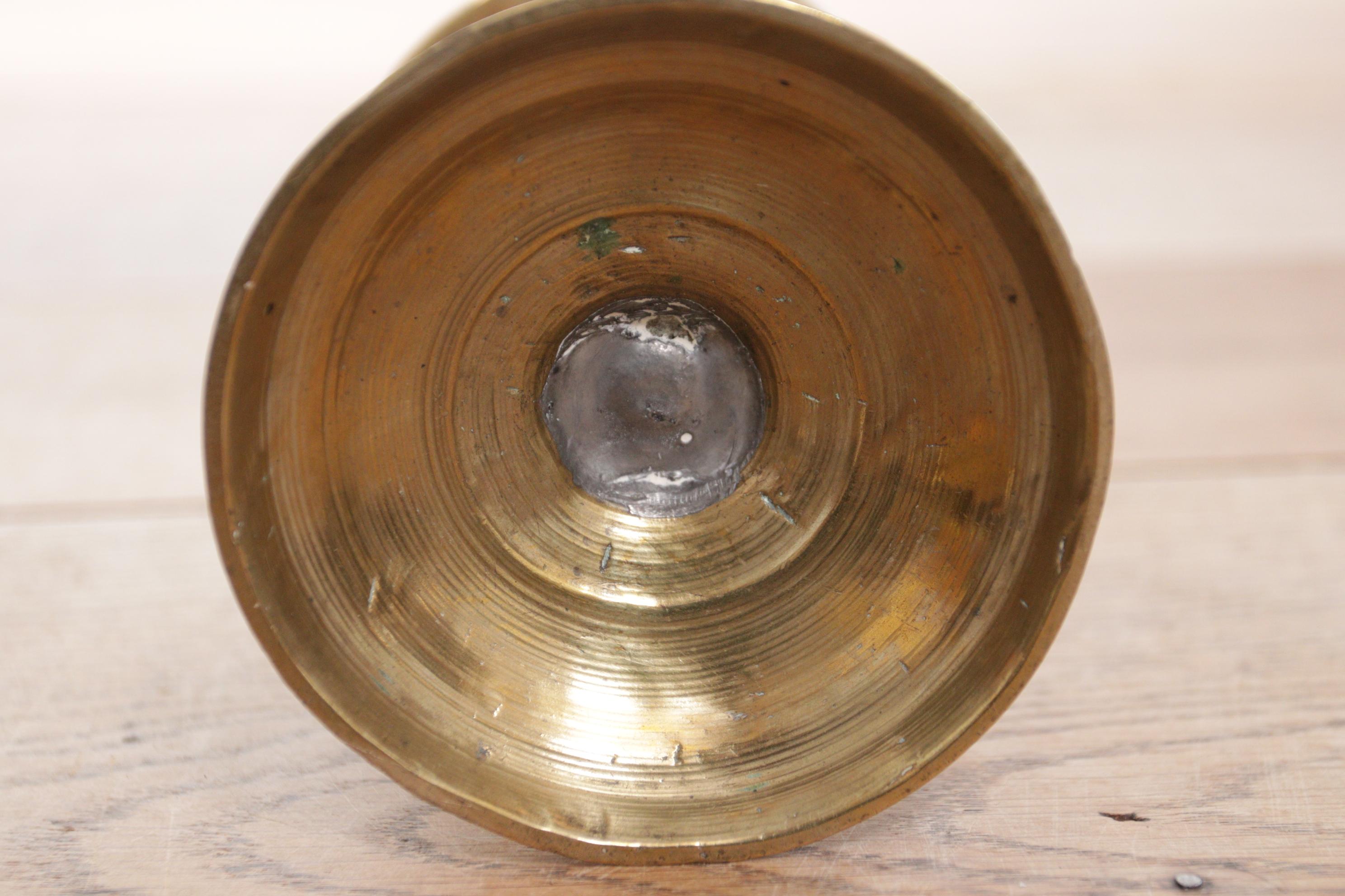 Antique 17th Century Brass 'Collar' / Heemskerk Candlestick, circa 1650 7