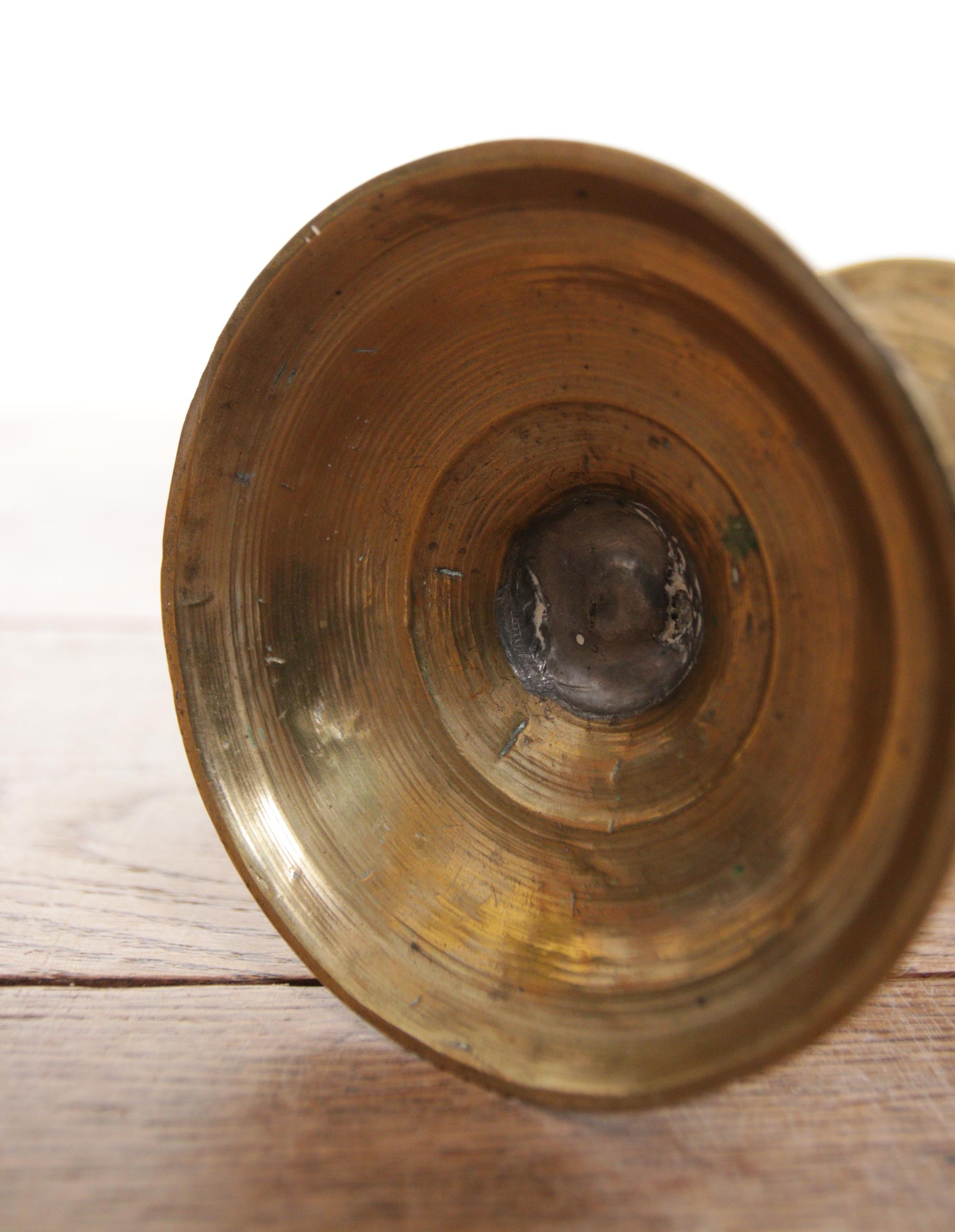 Antique 17th Century Brass 'Collar' / Heemskerk Candlestick, circa 1650 3
