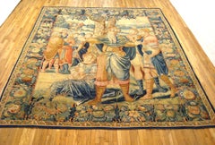 Antique 17th Century Brussels Old Testament Biblical Isaac Jacob & Esau Tapestry