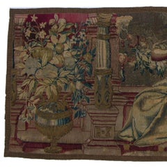 Antique 17th Century Brussels Tapestry 1'11" X 4'8"
