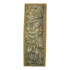 Tapiz antiguo de Bruselas del siglo XVII 5'7" X 1'11