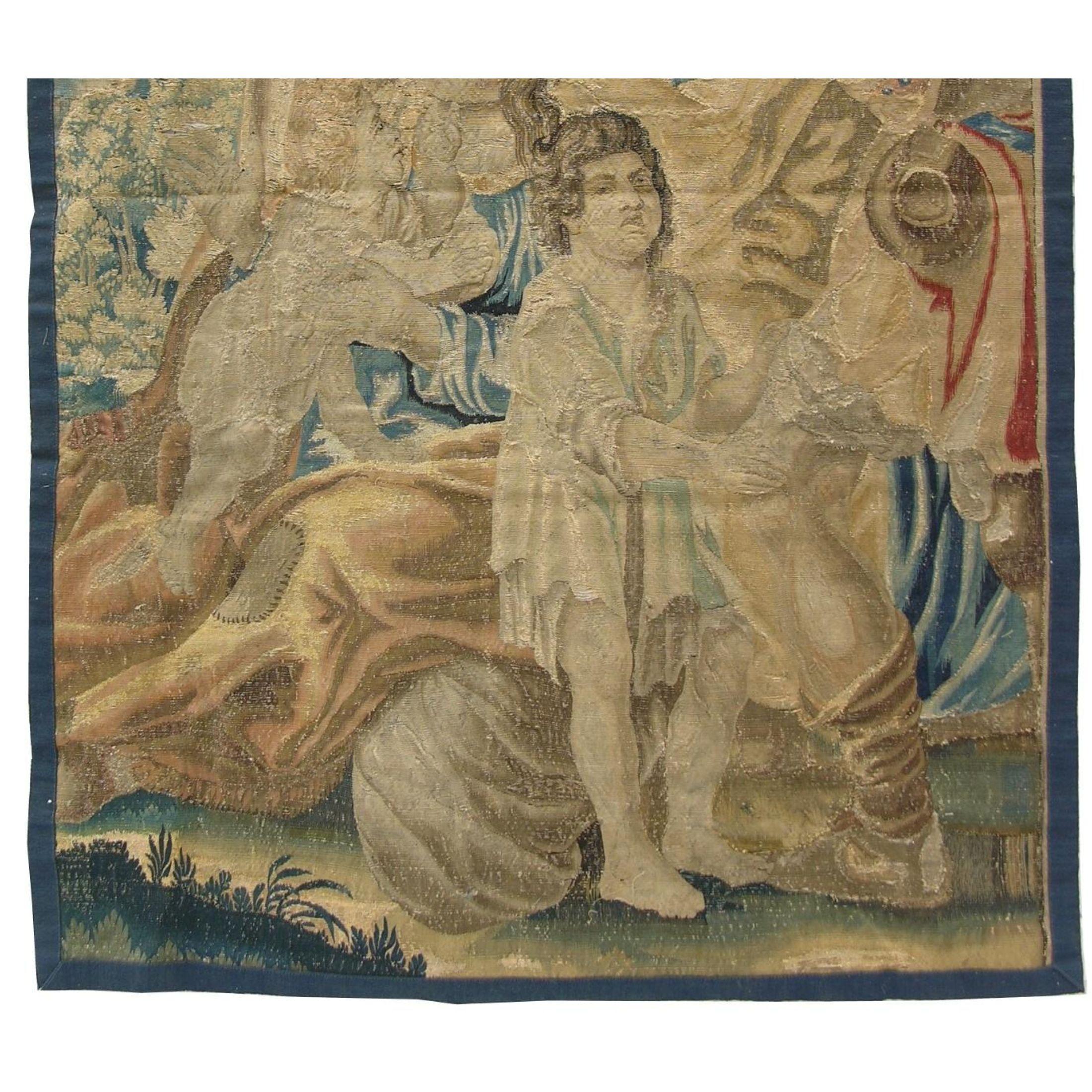 Unknown Antique 17th Century Brussels Tapestry 6'10