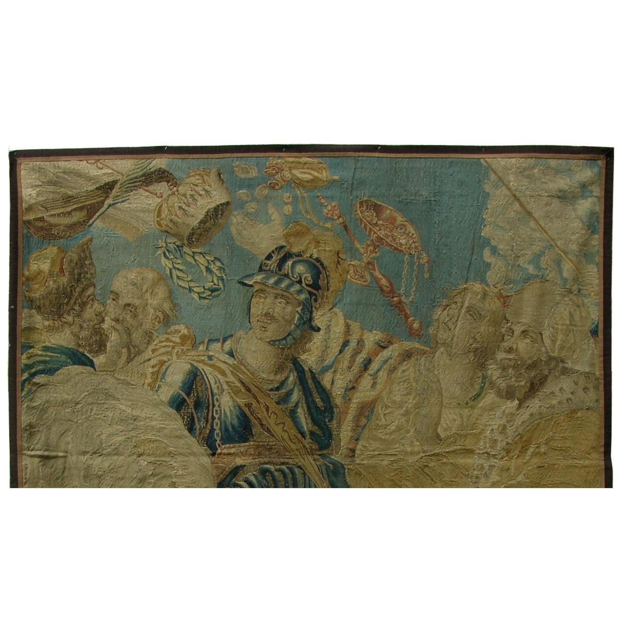 Other Antique 17th Century Brussels Tapestry 7' X 7'3