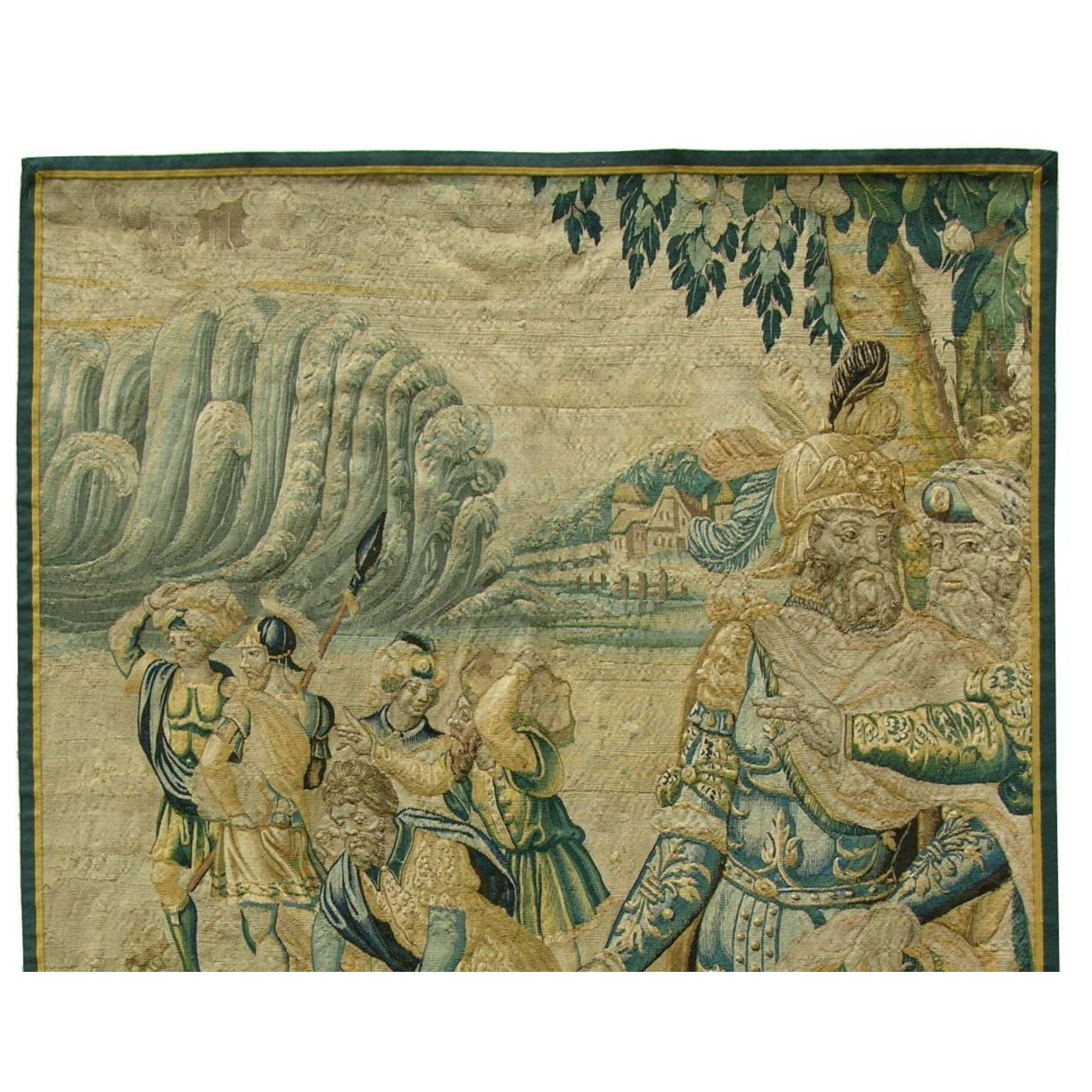 Other Antique 17th Century Brussels Tapestry 8' X 5'3