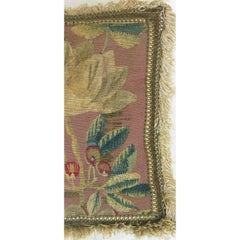 Cuscino antico in arazzo di Bruxelles del XVII secolo - 16'' X 16''