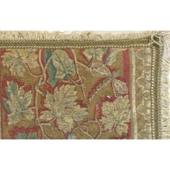 Antique 17th Century Brussels Tapestry Pillow - 20'' X 16''