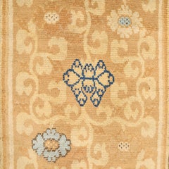 Antique 17th Century Chinese Ming Runner with Lotus & Peony Design - Rug & Kilim